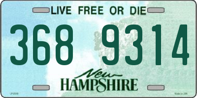 NH license plate 3689314