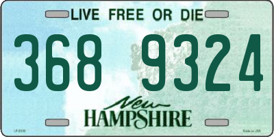 NH license plate 3689324