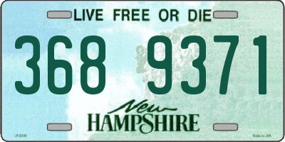 NH license plate 3689371