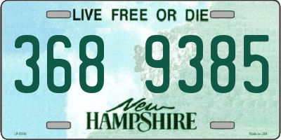 NH license plate 3689385