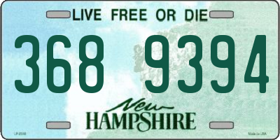 NH license plate 3689394