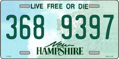 NH license plate 3689397
