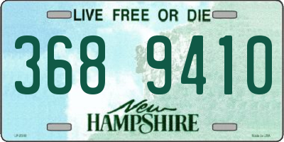 NH license plate 3689410