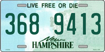 NH license plate 3689413