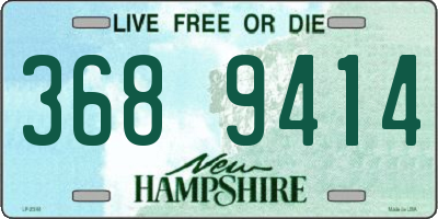 NH license plate 3689414