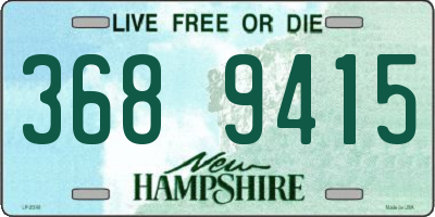NH license plate 3689415