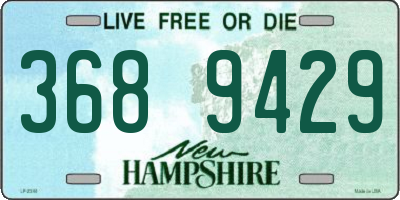 NH license plate 3689429