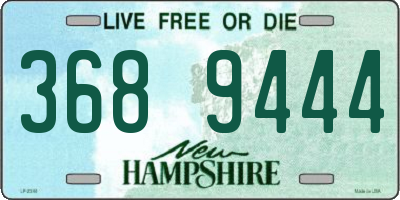 NH license plate 3689444