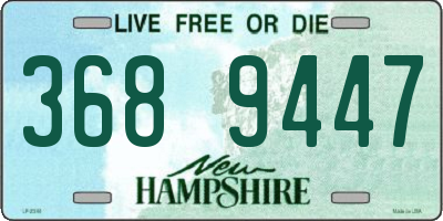 NH license plate 3689447