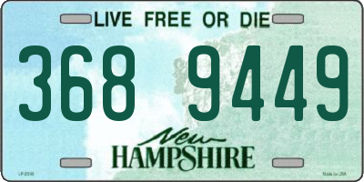 NH license plate 3689449