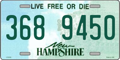 NH license plate 3689450