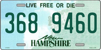 NH license plate 3689460