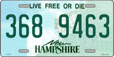 NH license plate 3689463