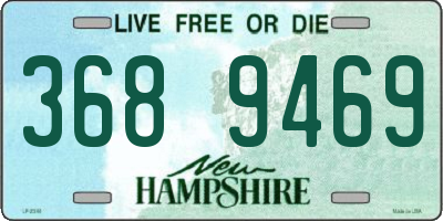 NH license plate 3689469