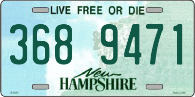 NH license plate 3689471