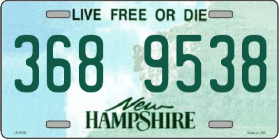 NH license plate 3689538