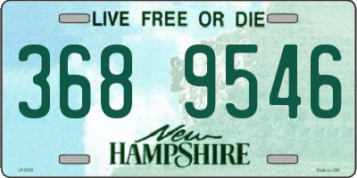 NH license plate 3689546