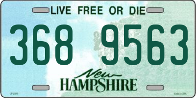 NH license plate 3689563
