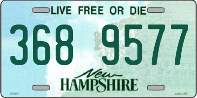 NH license plate 3689577