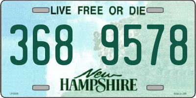 NH license plate 3689578