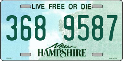 NH license plate 3689587