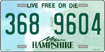 NH license plate 3689604