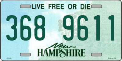 NH license plate 3689611