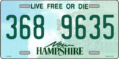NH license plate 3689635