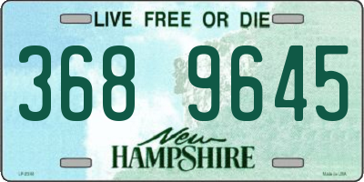 NH license plate 3689645