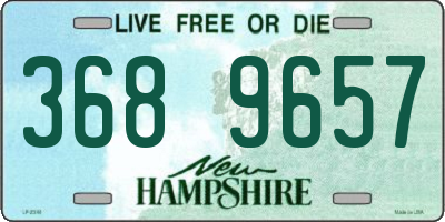 NH license plate 3689657