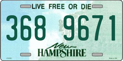 NH license plate 3689671