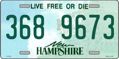 NH license plate 3689673