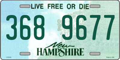 NH license plate 3689677