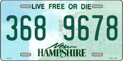 NH license plate 3689678