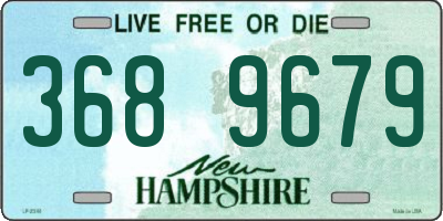 NH license plate 3689679