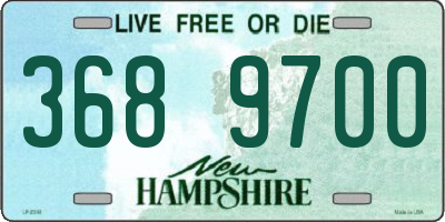 NH license plate 3689700