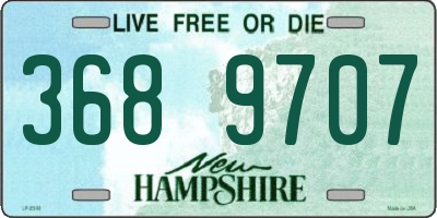 NH license plate 3689707