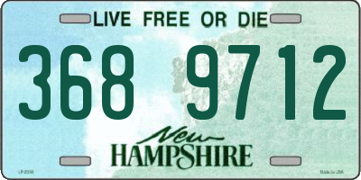 NH license plate 3689712