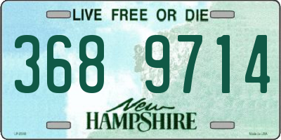 NH license plate 3689714