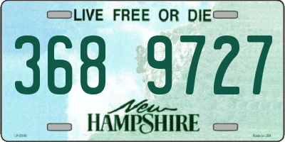 NH license plate 3689727