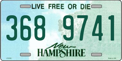 NH license plate 3689741