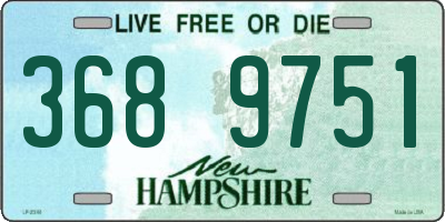 NH license plate 3689751
