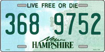 NH license plate 3689752