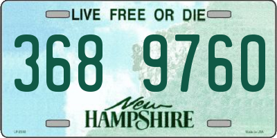NH license plate 3689760