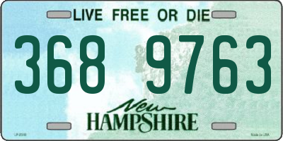 NH license plate 3689763