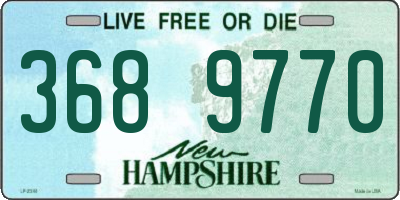 NH license plate 3689770