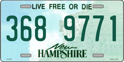 NH license plate 3689771