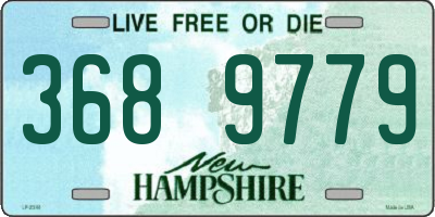 NH license plate 3689779