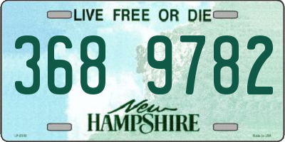 NH license plate 3689782