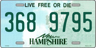 NH license plate 3689795